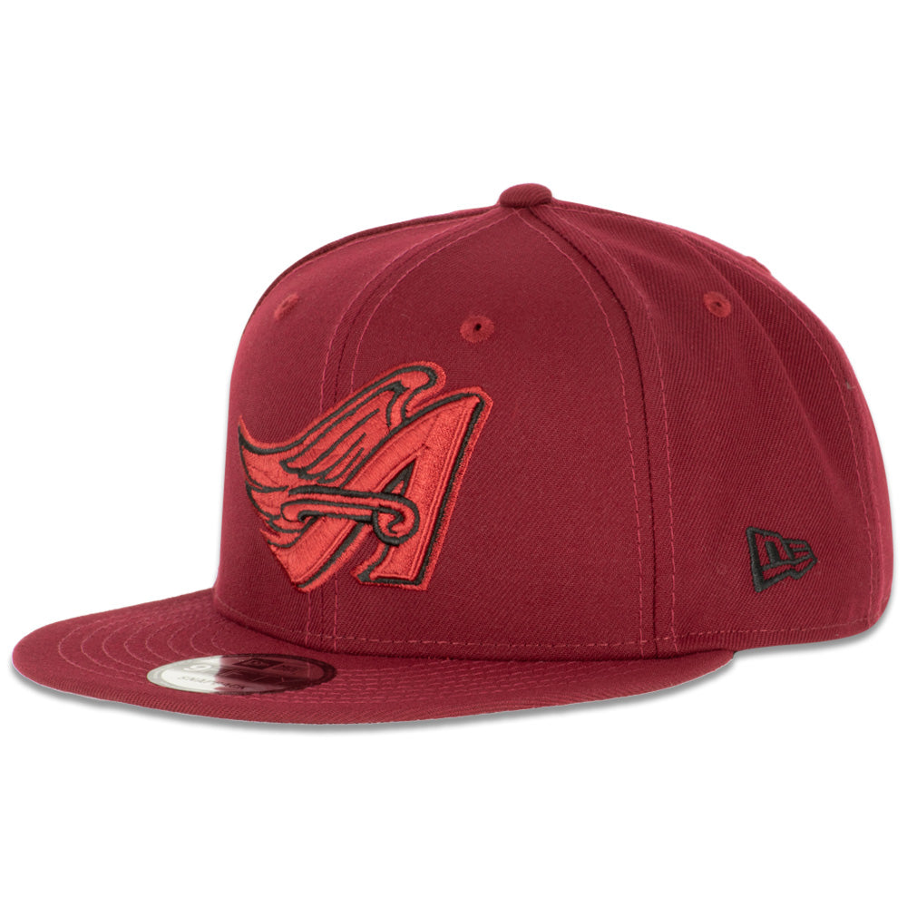 MLB Los Angeles Angels New Era Red Wine 9FIFTY Snapback