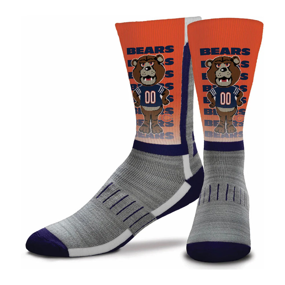 NFL Chicago Bears For Bare Feet Mascot V Curve Socks