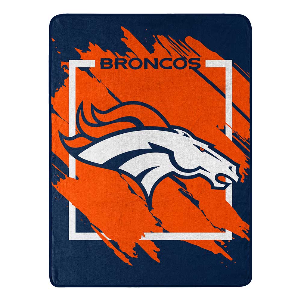 NFL Denver Broncos Northwest Dimensional 46x60 Super Plush Throw