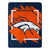 NFL Denver Broncos Northwest Dimensional 46x60 Super Plush Throw