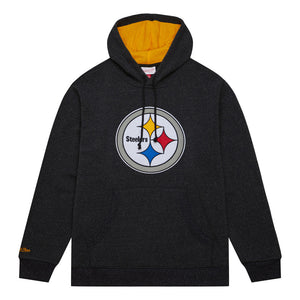 NFL Pittsburgh Steelers Mitchell & Ness Snow Washed Pullover Hoodie
