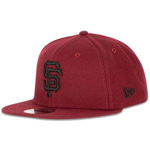 MLB San Francisco Giants New Era Red Wine 9FIFTY Snapback