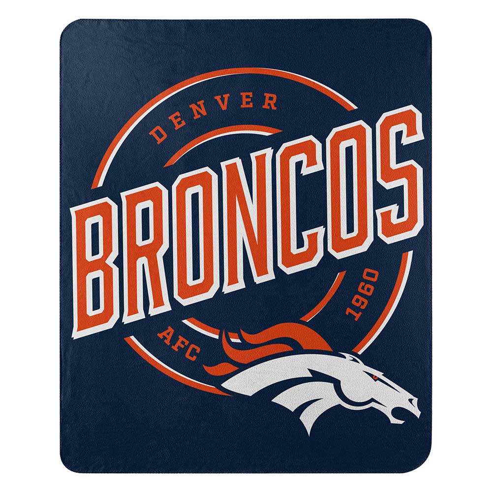 NFL Denver Broncos Northwest Campaign 50x60 Fleece Throw